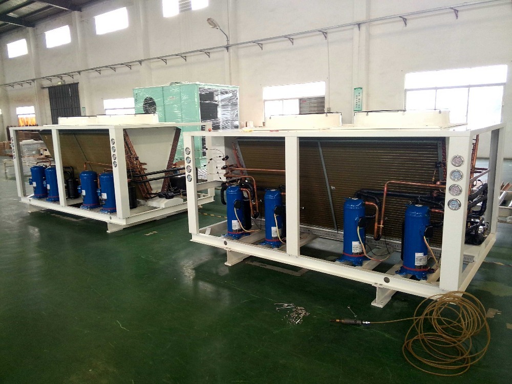 Inverter air conditioner heat pump air to water china chiller machine air cooled water with  inverter fan