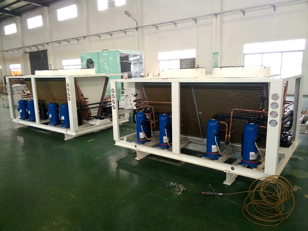 Inverter air conditioner heat pump air to water china chiller machine air cooled water with  inverter fan