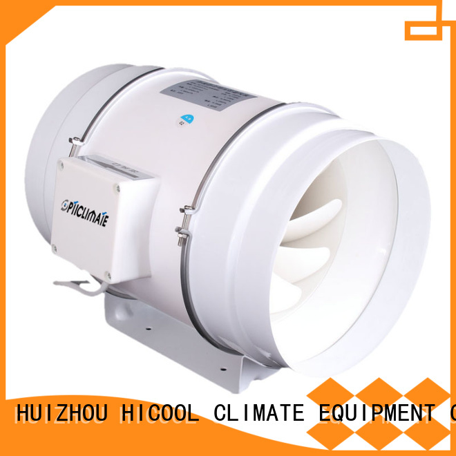 HICOOL top inline duct exhaust fan inquire now for desert areas